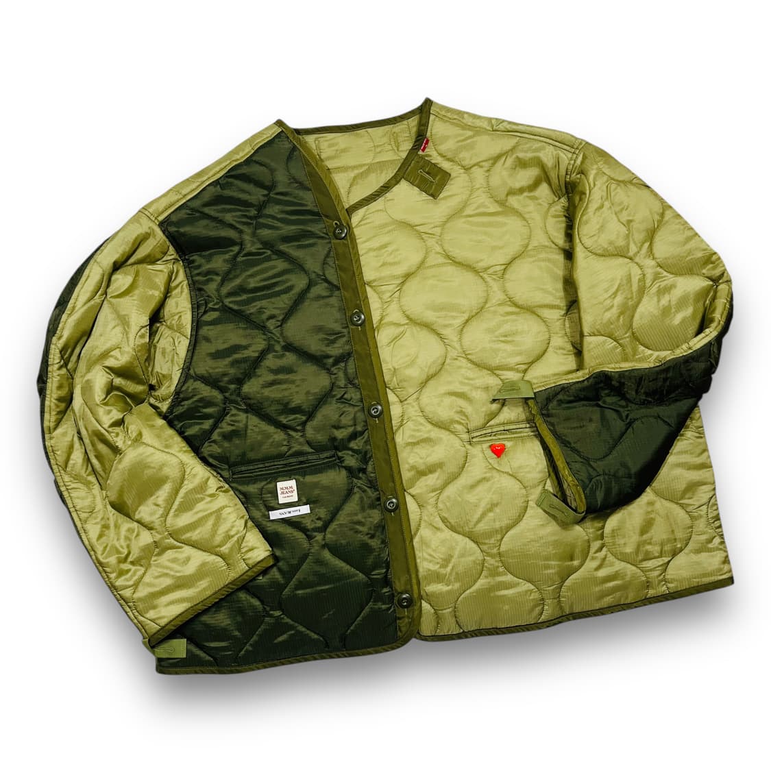 엠엠엠 진스 필드 퀄팅 라이너 카키 러브 자켓 상품이미지2