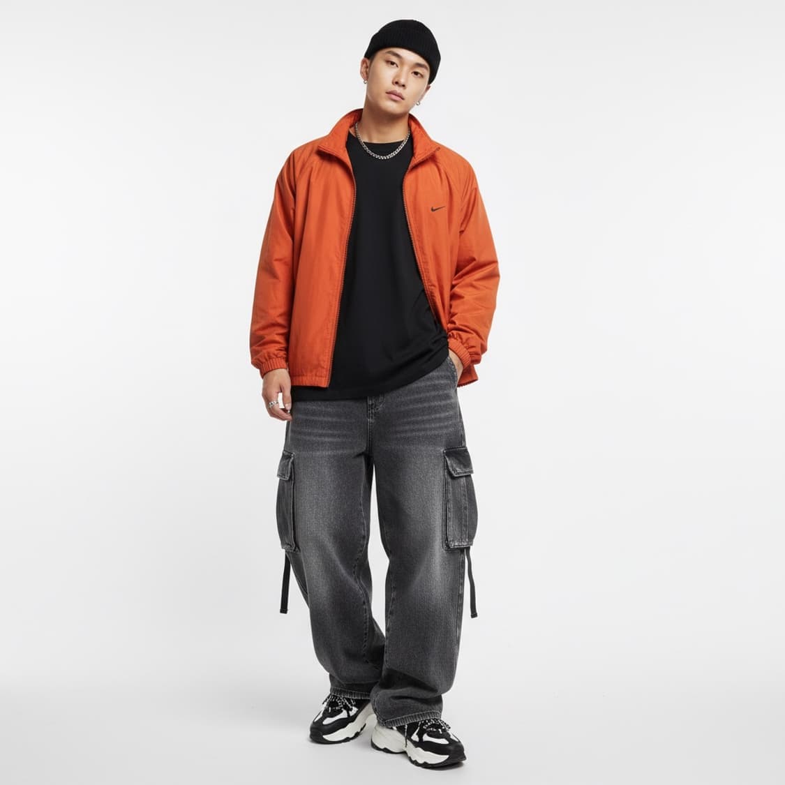 Nike 나이키 오렌지 바람막이 점퍼 105 (스트릿) 상품이미지1