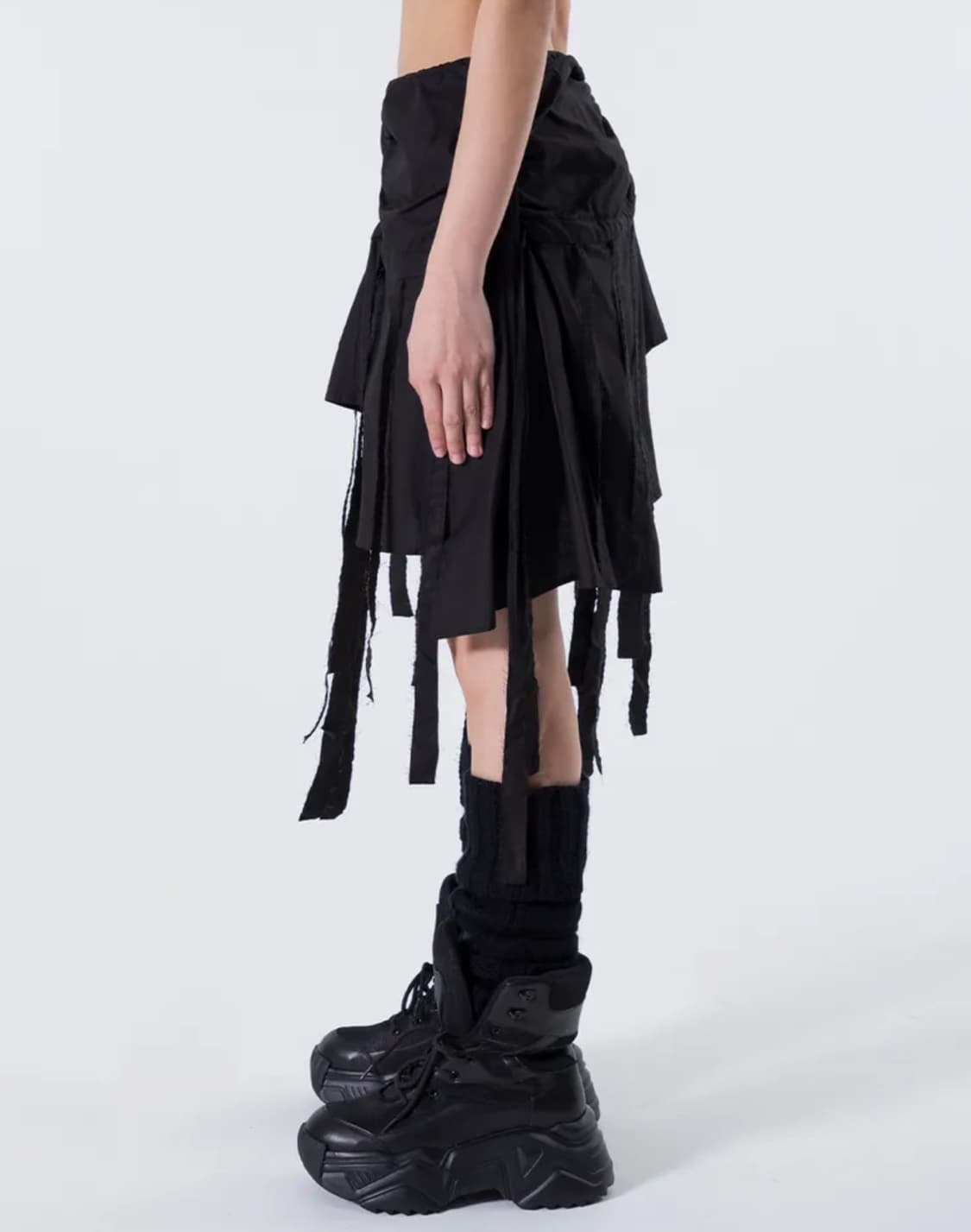 엘이이와이 UNBALANCE TASSEL SKIRT  상품이미지3