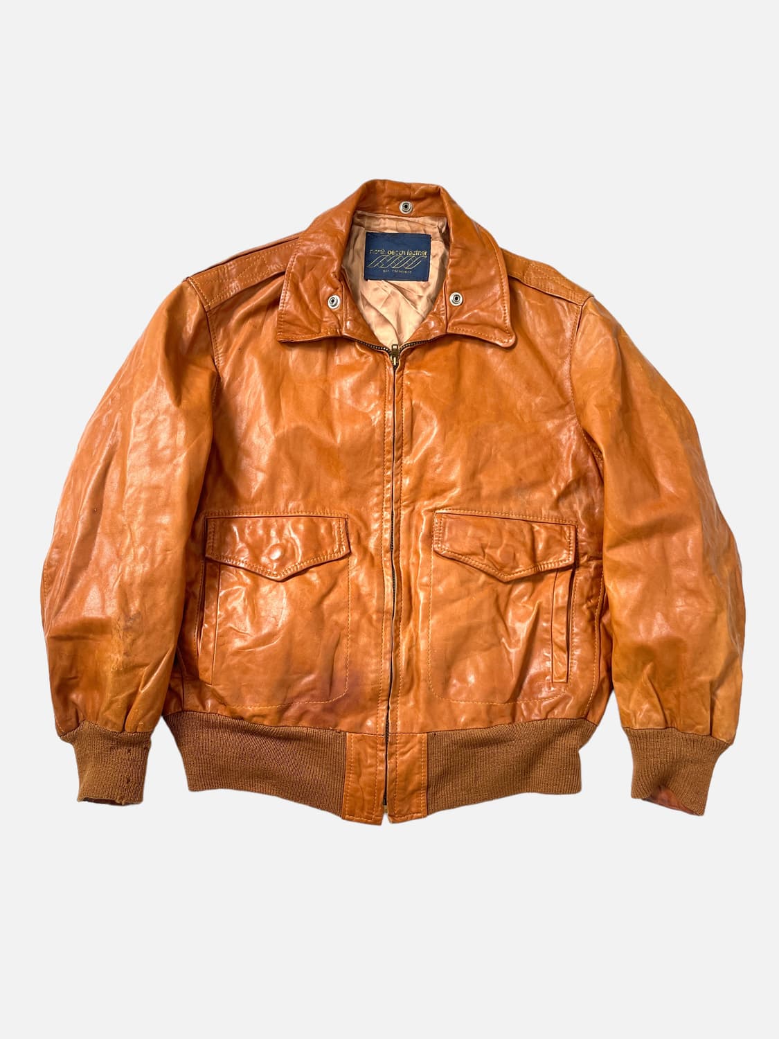 70s north beach Leatehr Jacket 상품이미지1