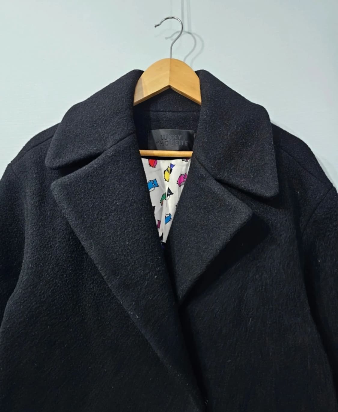 럭키슈에뜨 블랙 롱 코트 ~55 상품이미지2