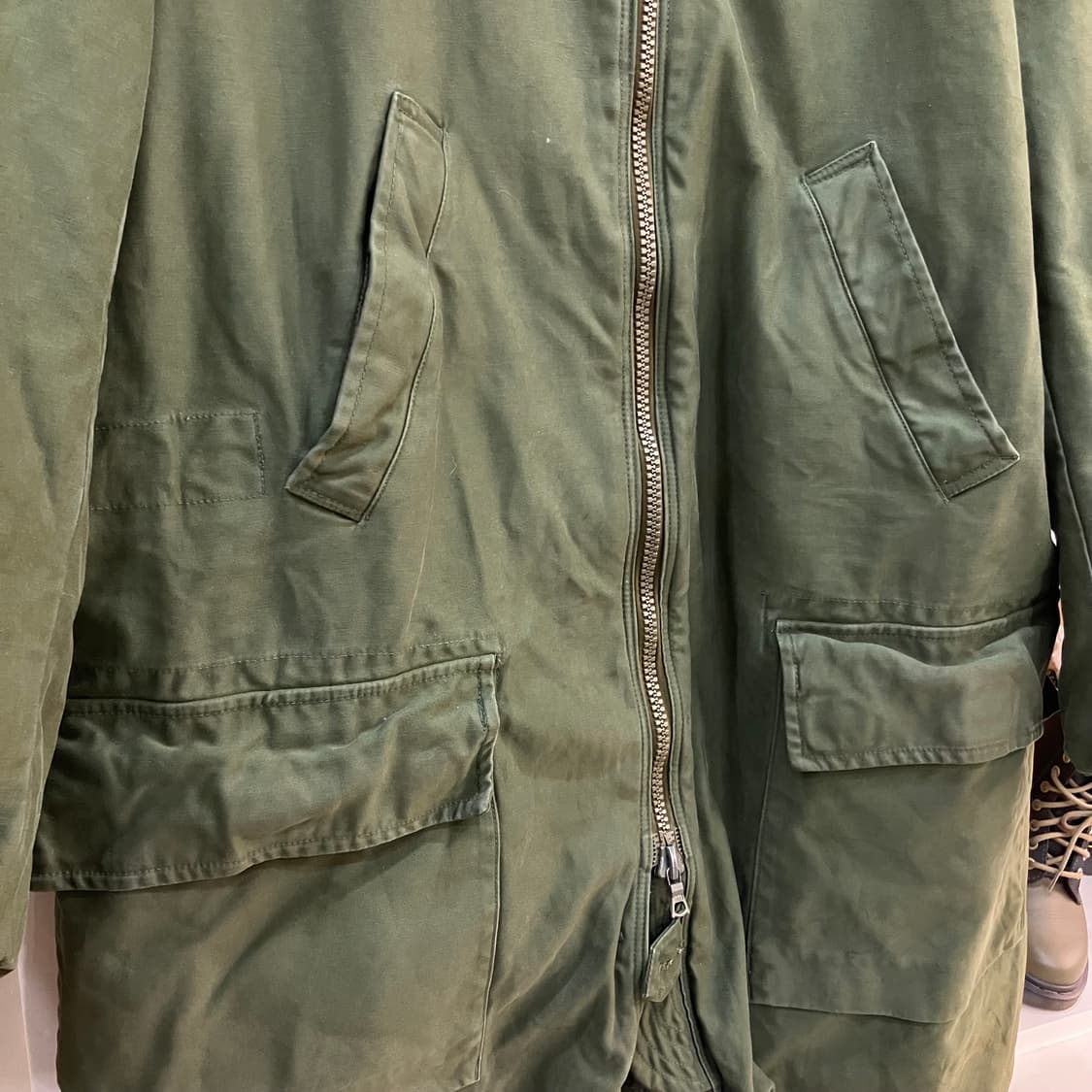 Military 밀리터리 C54 카키 후드 야상 점퍼 상품이미지4