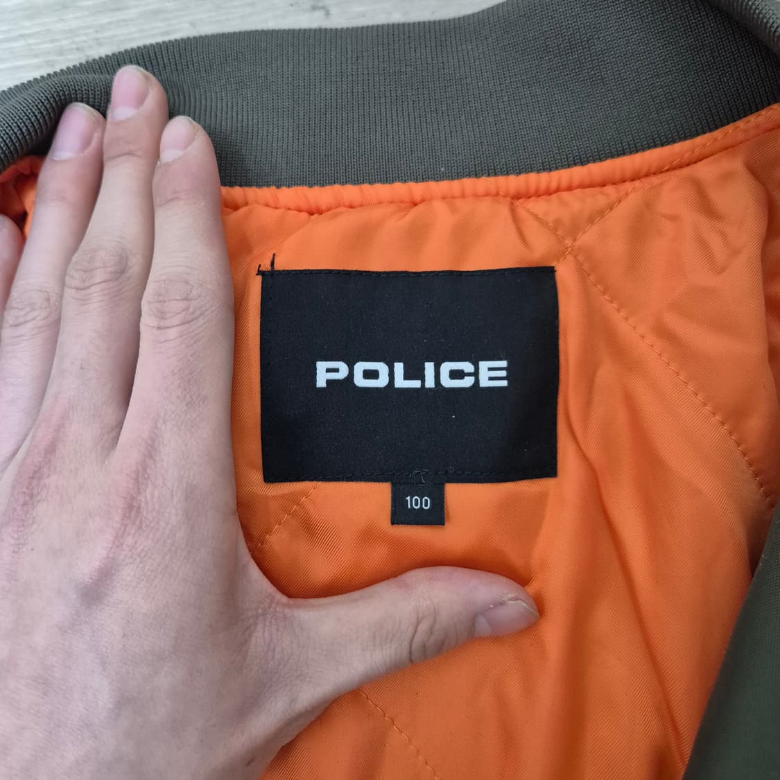 POLICE 폴리스 사이드포켓 MA-1 항공점퍼 L(100) 상품이미지5