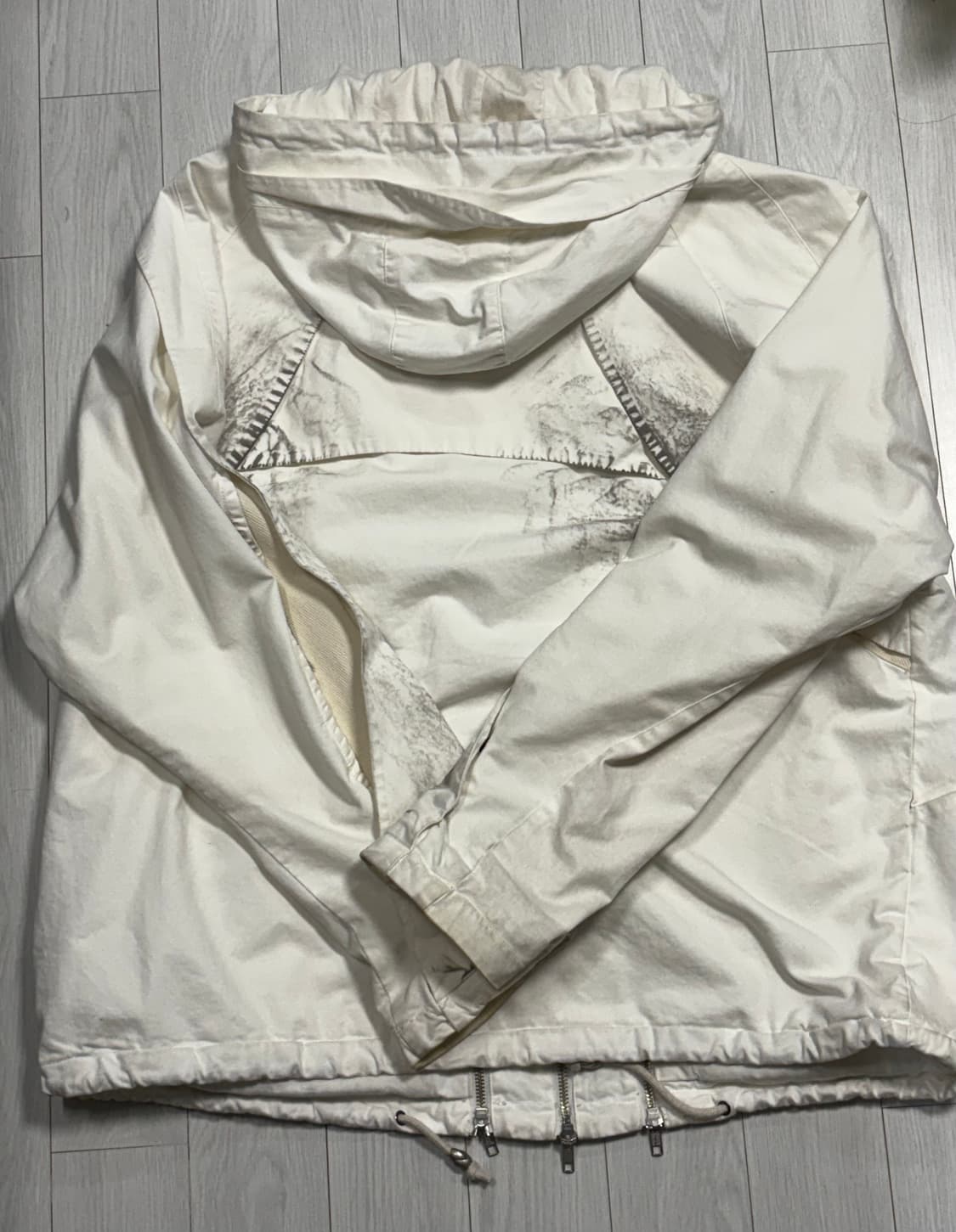 판매) 코스트퍼킬로 트리플 지퍼 코튼 후디 XL 상품이미지2