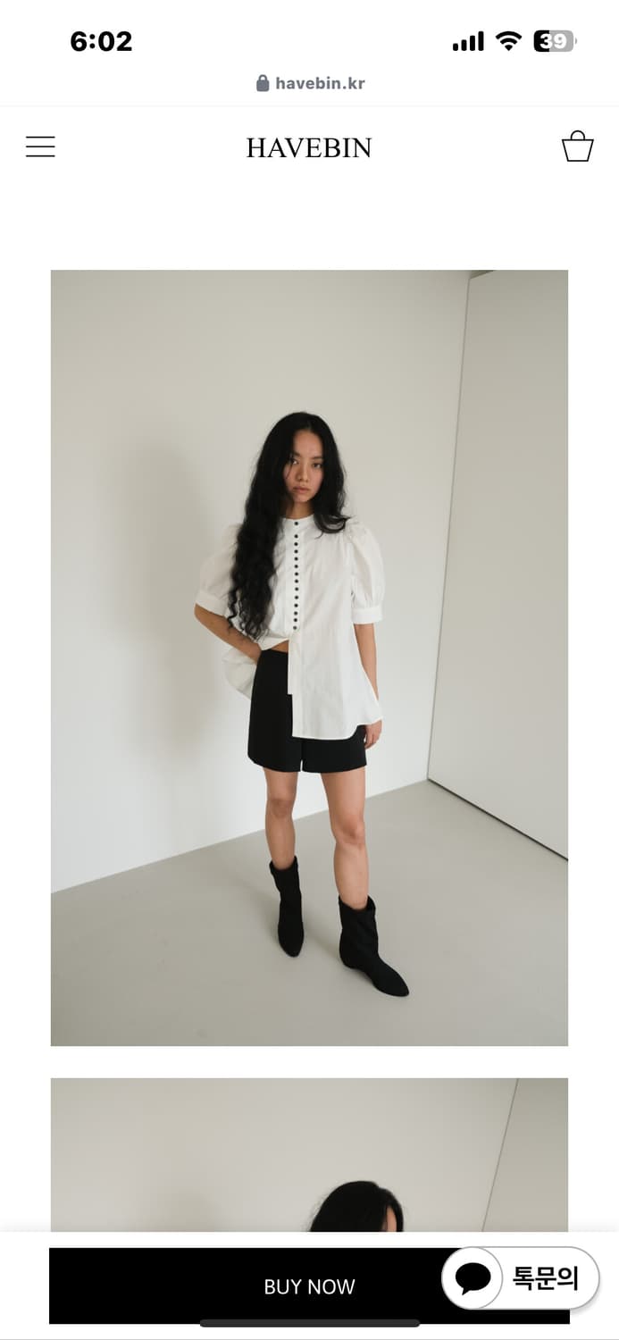 Havebin 해브빈 shorts pant black M사이즈  상품이미지2