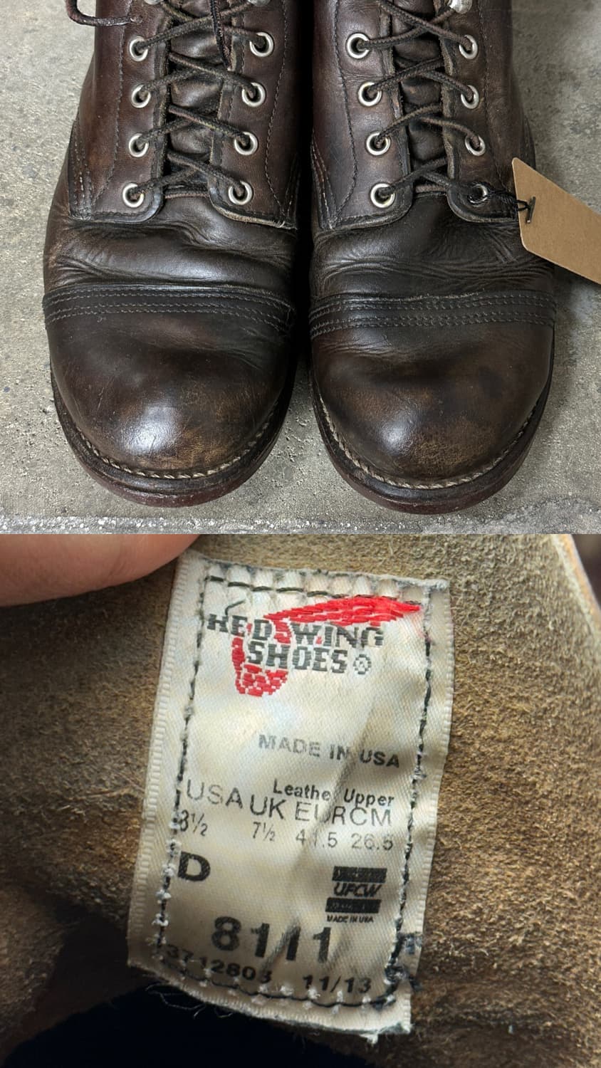 OG USA Made 레드윙 8111 아이언레인저 레드윙 부츠 상품이미지9