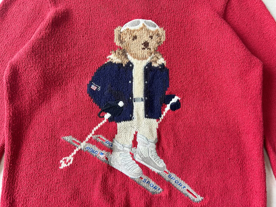 90s Ralph Lauren Polo Sport 폴로베어 스웨터 상품이미지4