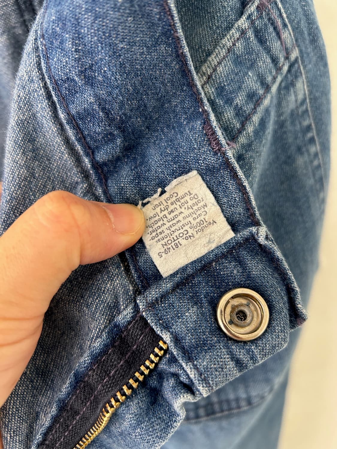 70-80's Vintage US Navy Sailor Denim PT 상품이미지8