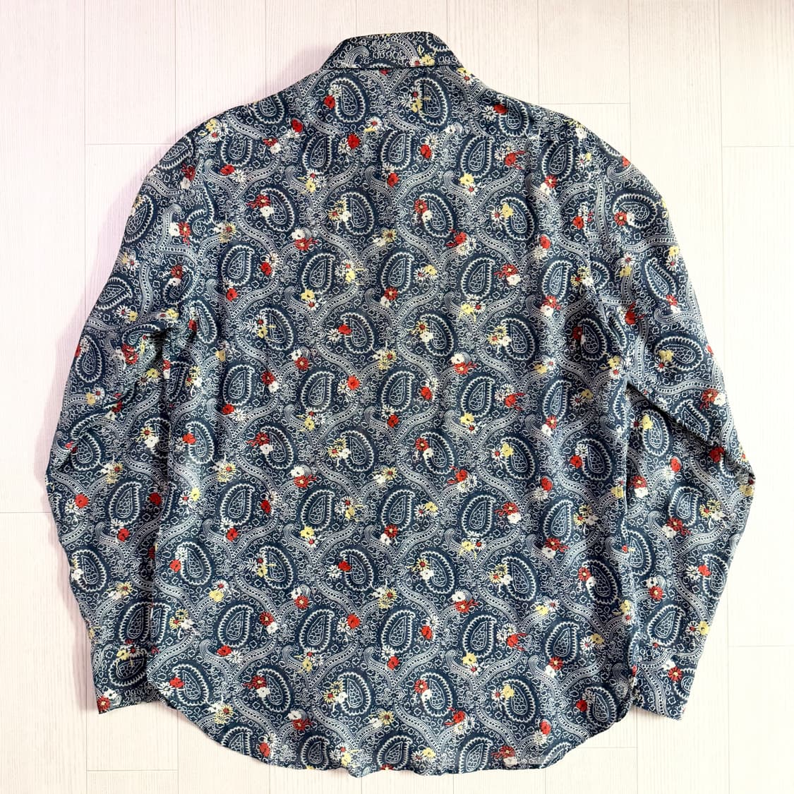 생 로랑 2015 S/S 플로럴 페이즐리 실크 셔츠 상품이미지4