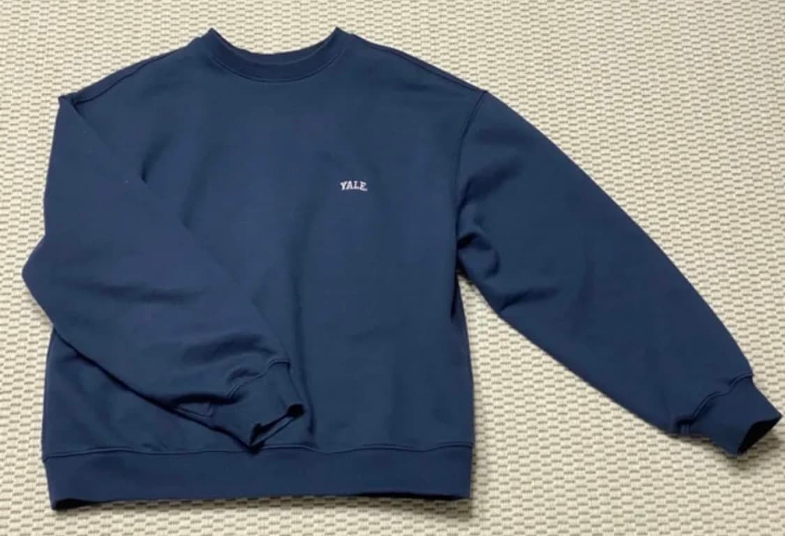 예일 맨투맨 네이비 상품이미지1