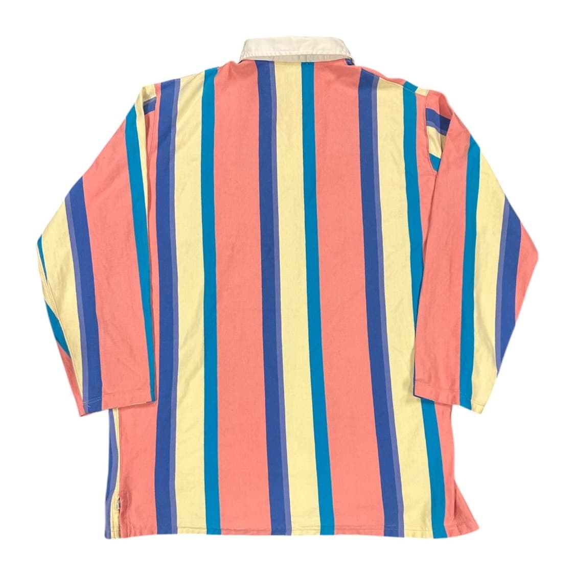 XL) 폴로 랄프로렌 90s USA 멀티컬러 스트라이프 럭비 긴팔티 T- 상품이미지3
