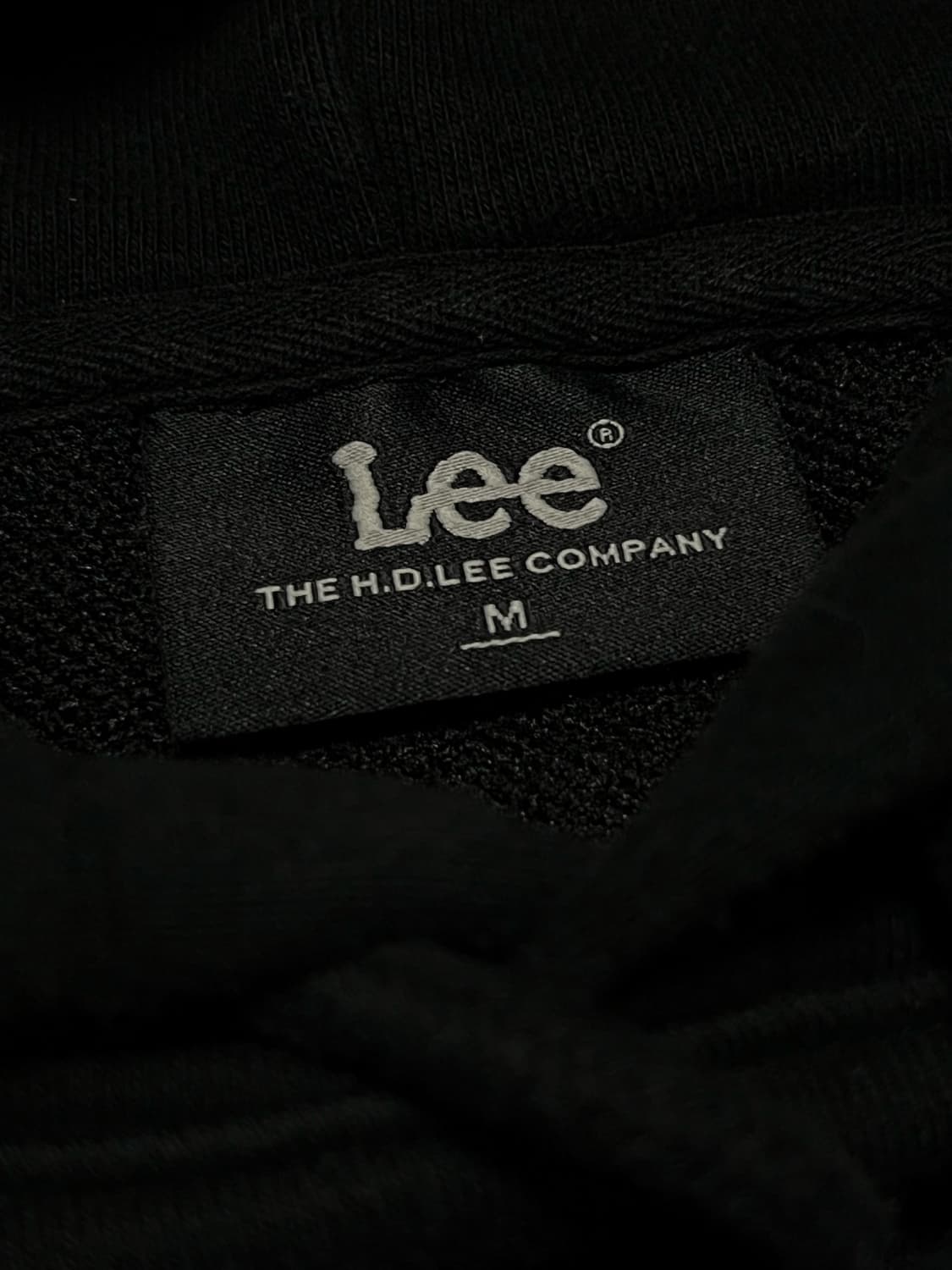 Lee 리 블랙 후드티 상품이미지2