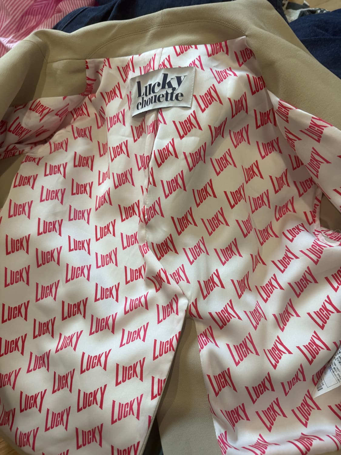 Lucky chouette 럭키슈에뜨 자켓 상품이미지3