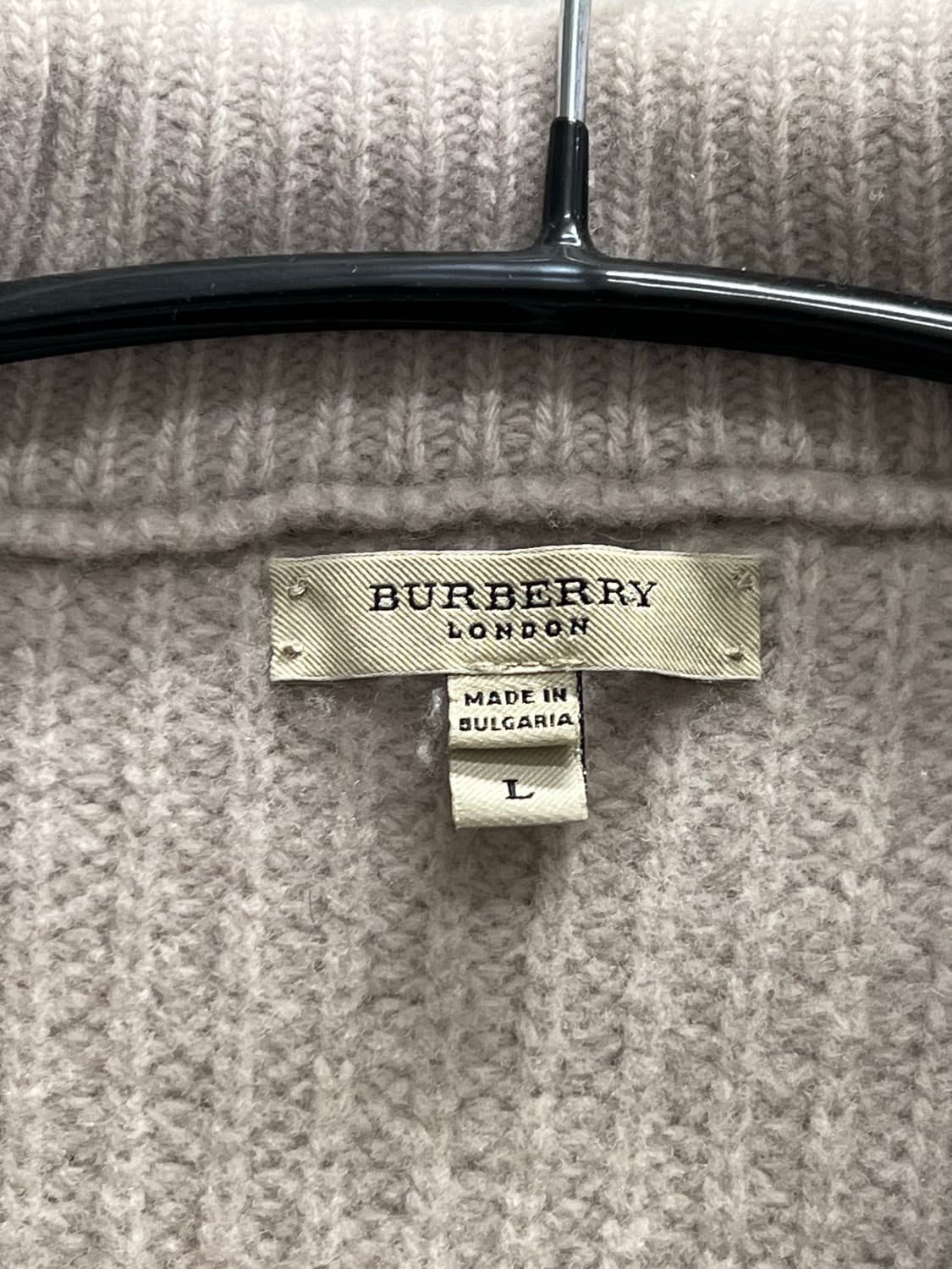 버버리 엘보우패치 케이블 울 니트 집업 상품이미지4