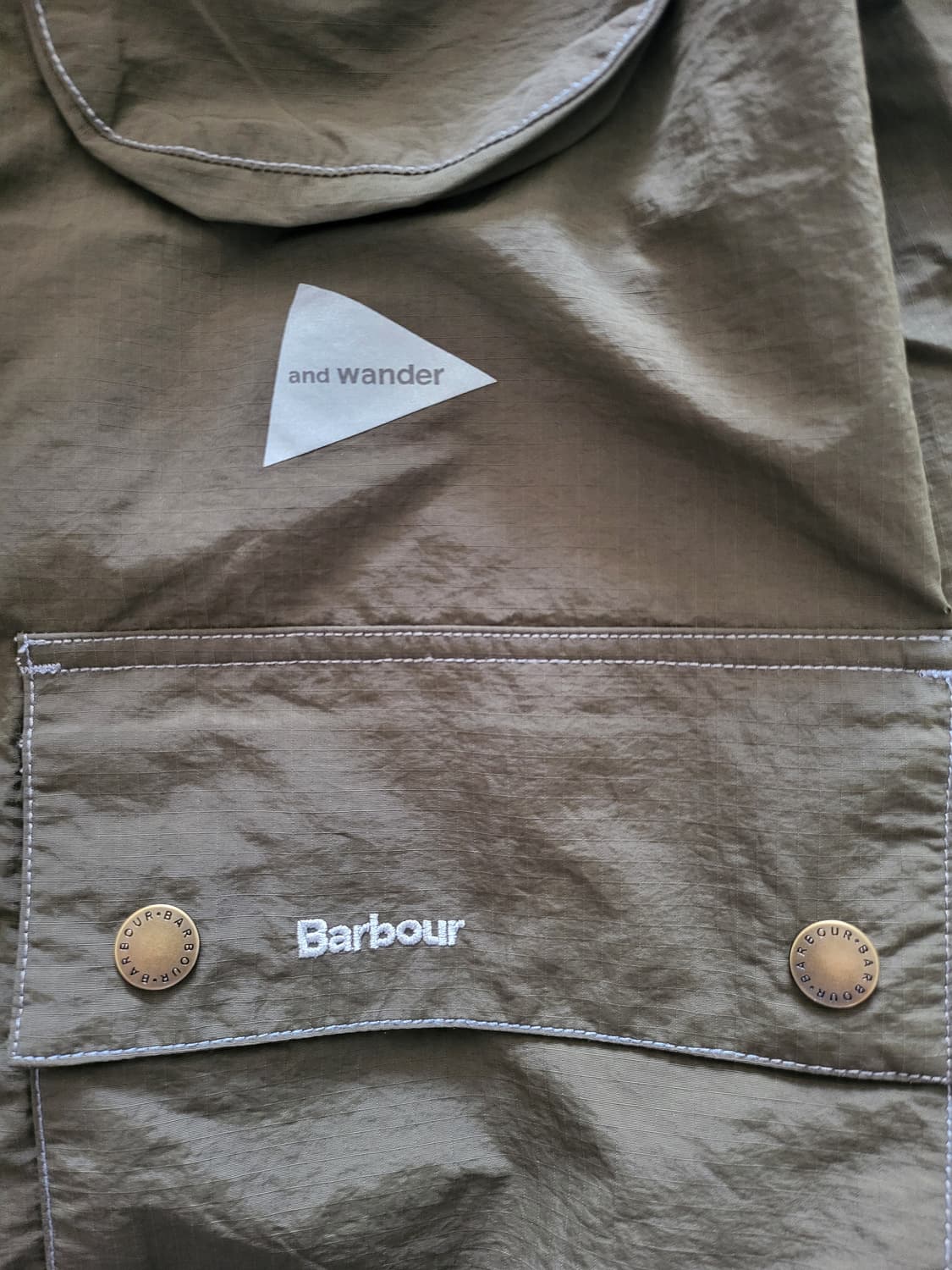 앤드원더 바버 피버 자켓 올리브 Barbour and wander 상품이미지3