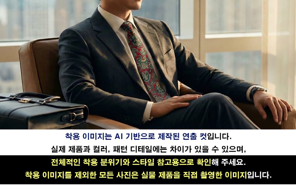 폴로 랄프로렌 실크 버건디 페이즐리 넥타이 8.8cm A+등급 G22
 상품이미지3