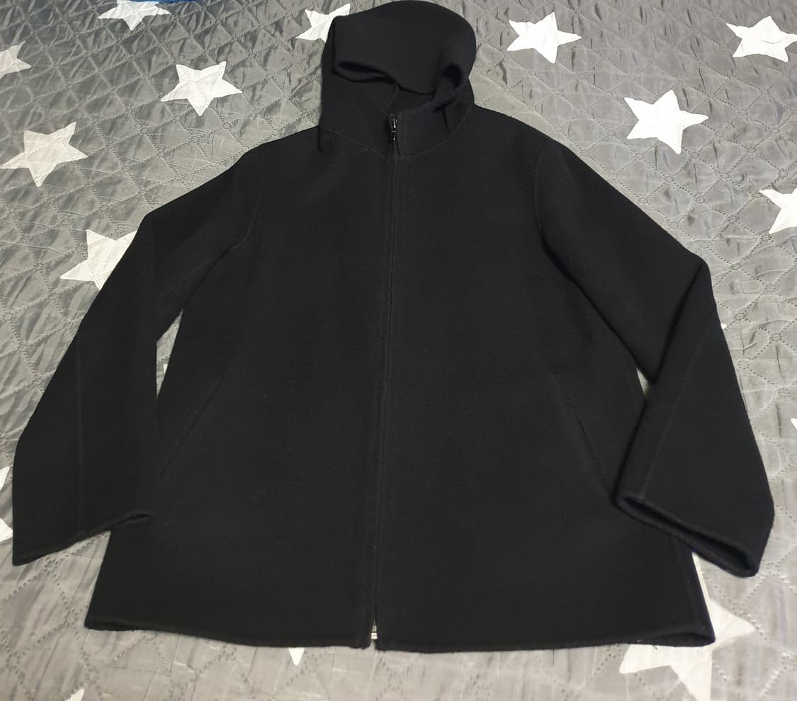 (희귀매물) 한섬 시스템 울 후드집업 블랙 (M) 상품이미지1