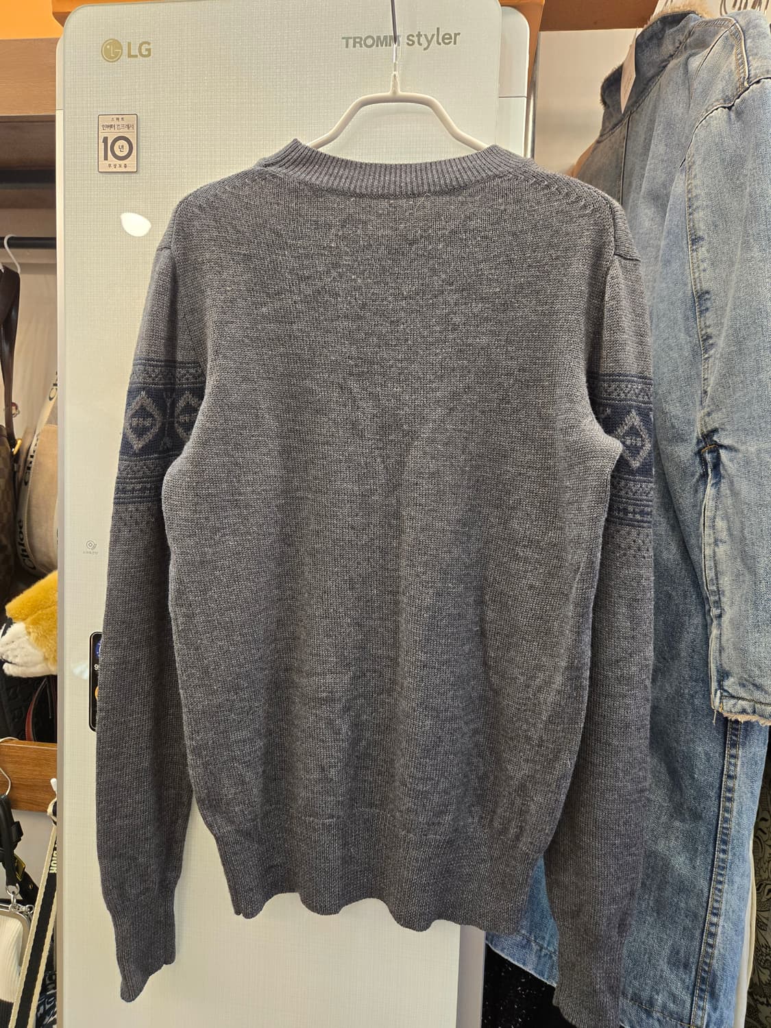 [쿨거환영]Theory  울 혼방 페어아일 패턴 스웨터 상품이미지2