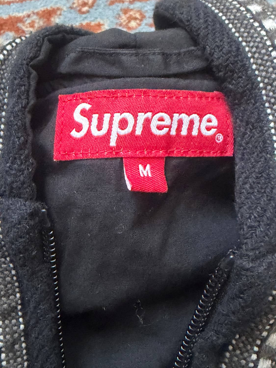 슈프림 Supreme Woven Hooded Jacket Black 상품이미지5