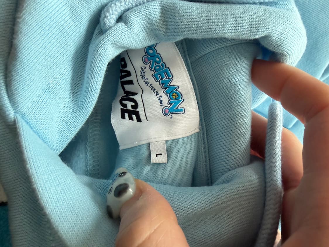 팔라스x도라에몽 후드 블루 상품이미지6