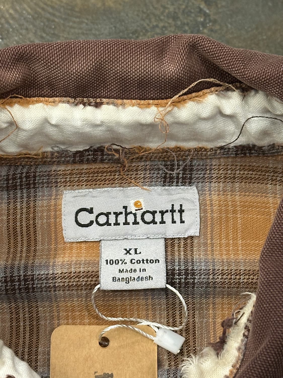칼하트 워크셔츠 딥브라운 XL 상품이미지5