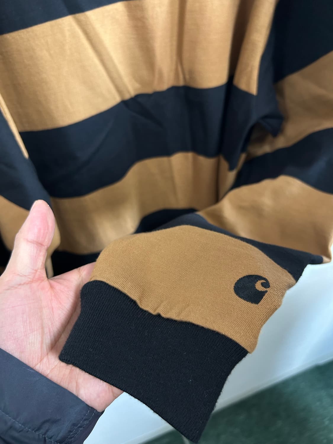 칼하트 Carhartt WIP 스트라이프 코튼 니트 L사이즈 상품이미지4