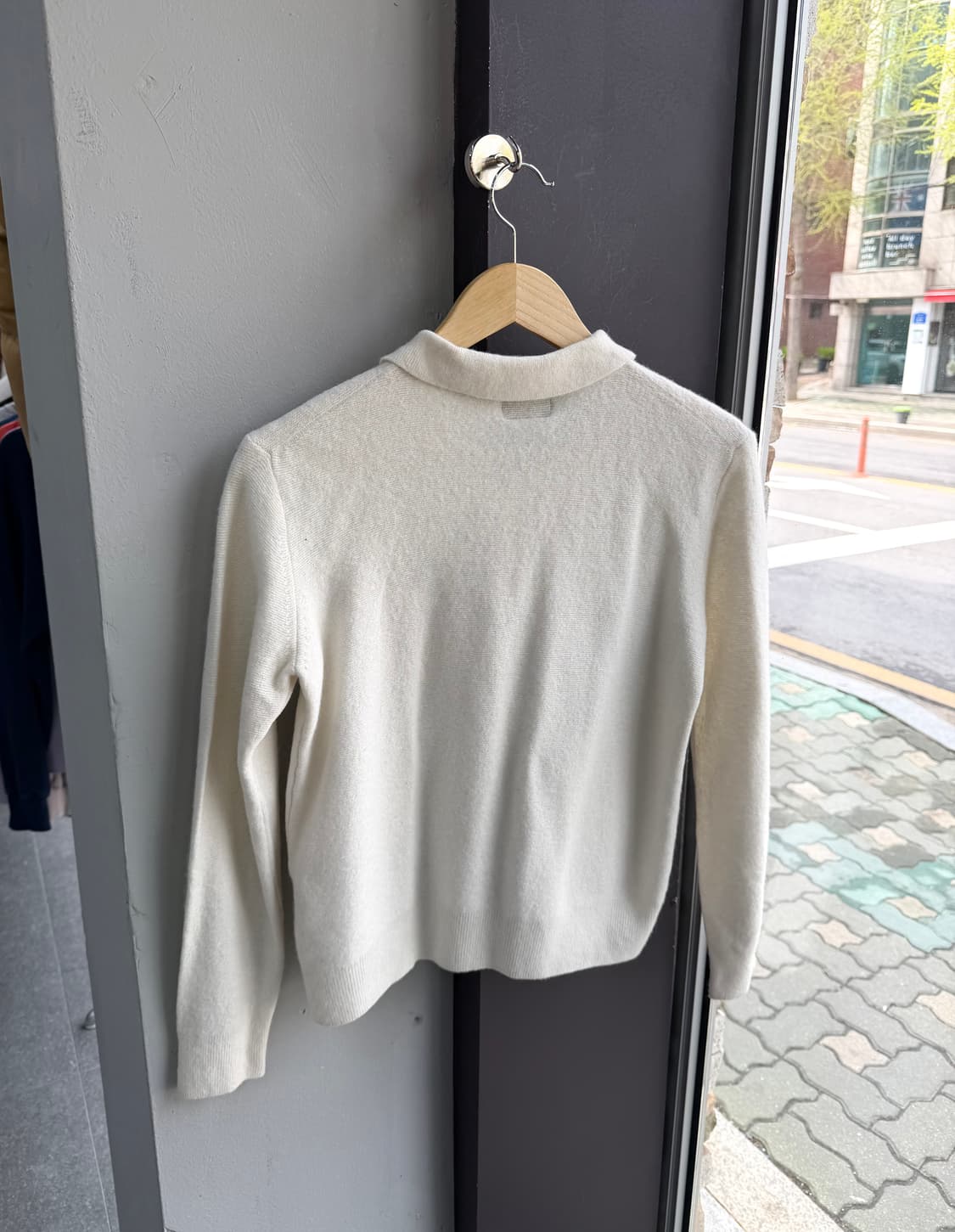 S/ 헤리티지플로스 캐시미어 블랜딩 폴로 니트 상품이미지7