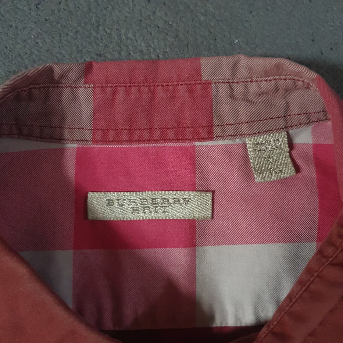 버버리 브릿 체크 셔츠 XL 상품이미지5