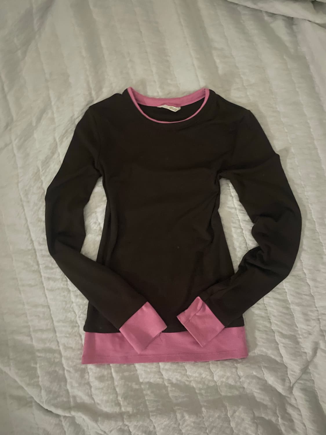 ZARA brown,pink Layered long sleeves 상품이미지1
