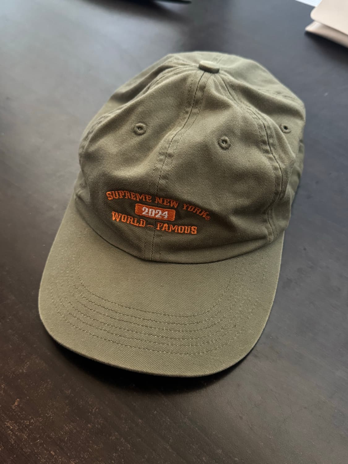 슈프림 뉴욕 아크 6패널 올리브 볼캡 상품이미지1