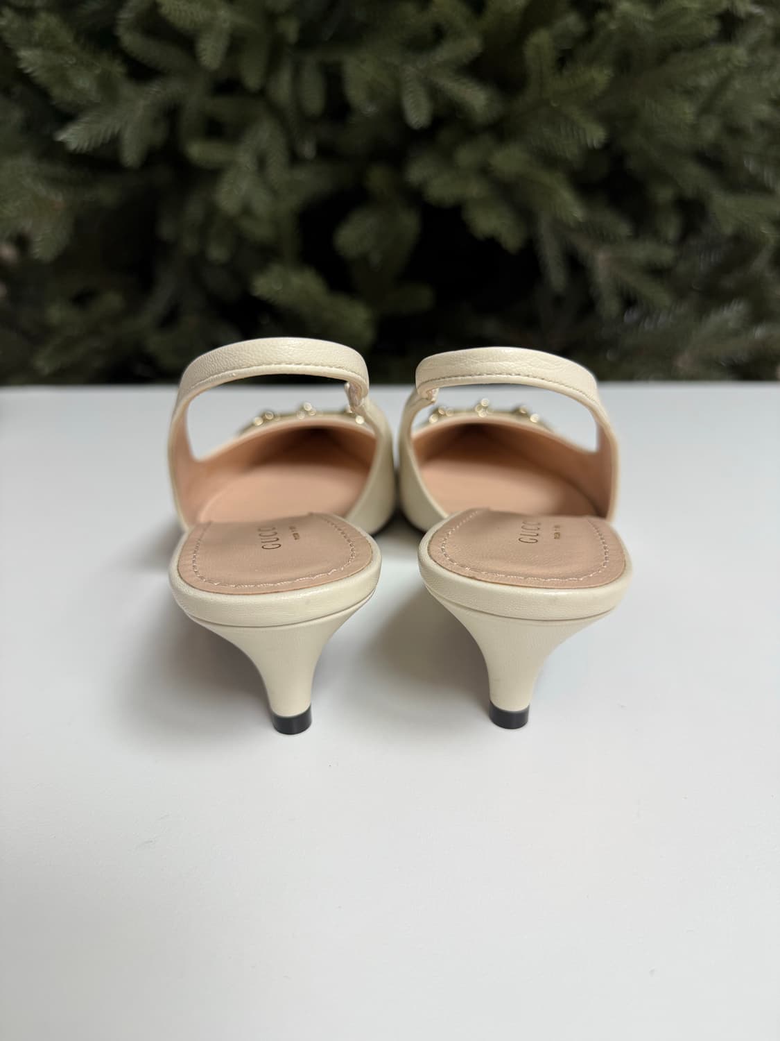 구찌 홀스빗 슬링백 펌프스 아이보리 (240) 상품이미지4