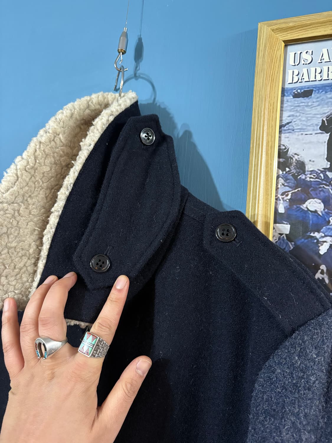 Wallacs & Barnes Wool Flight Jacket.  상품이미지6