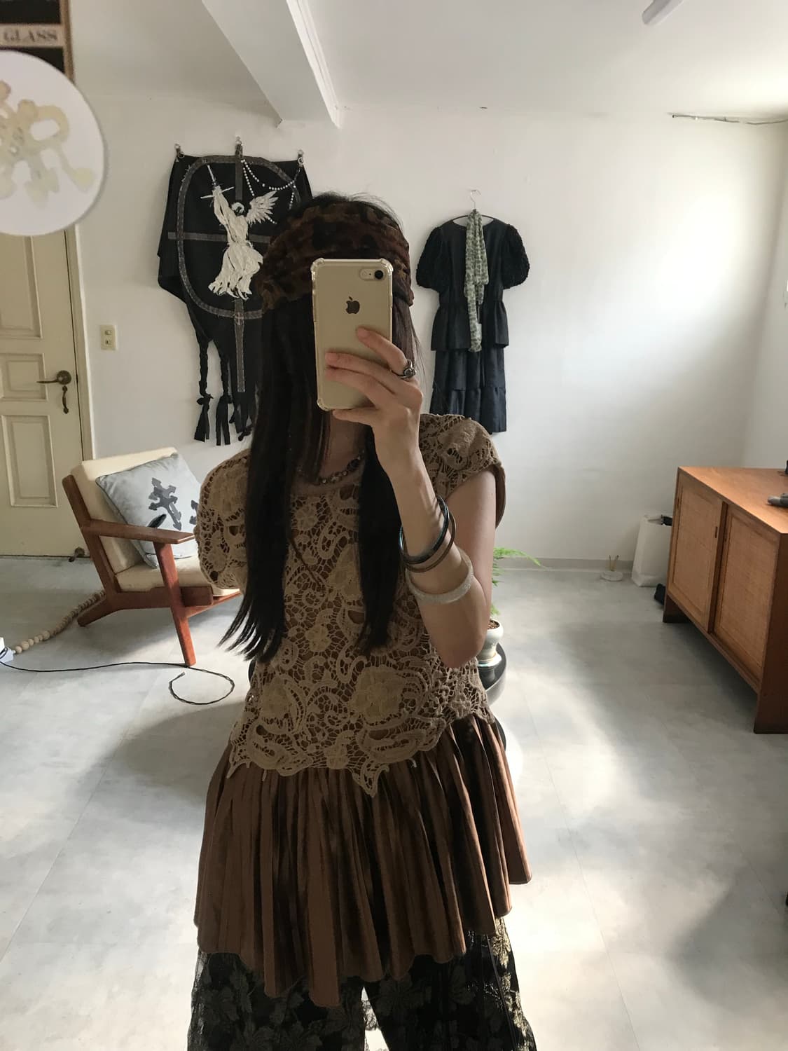 vintage lace frill top 상품이미지3