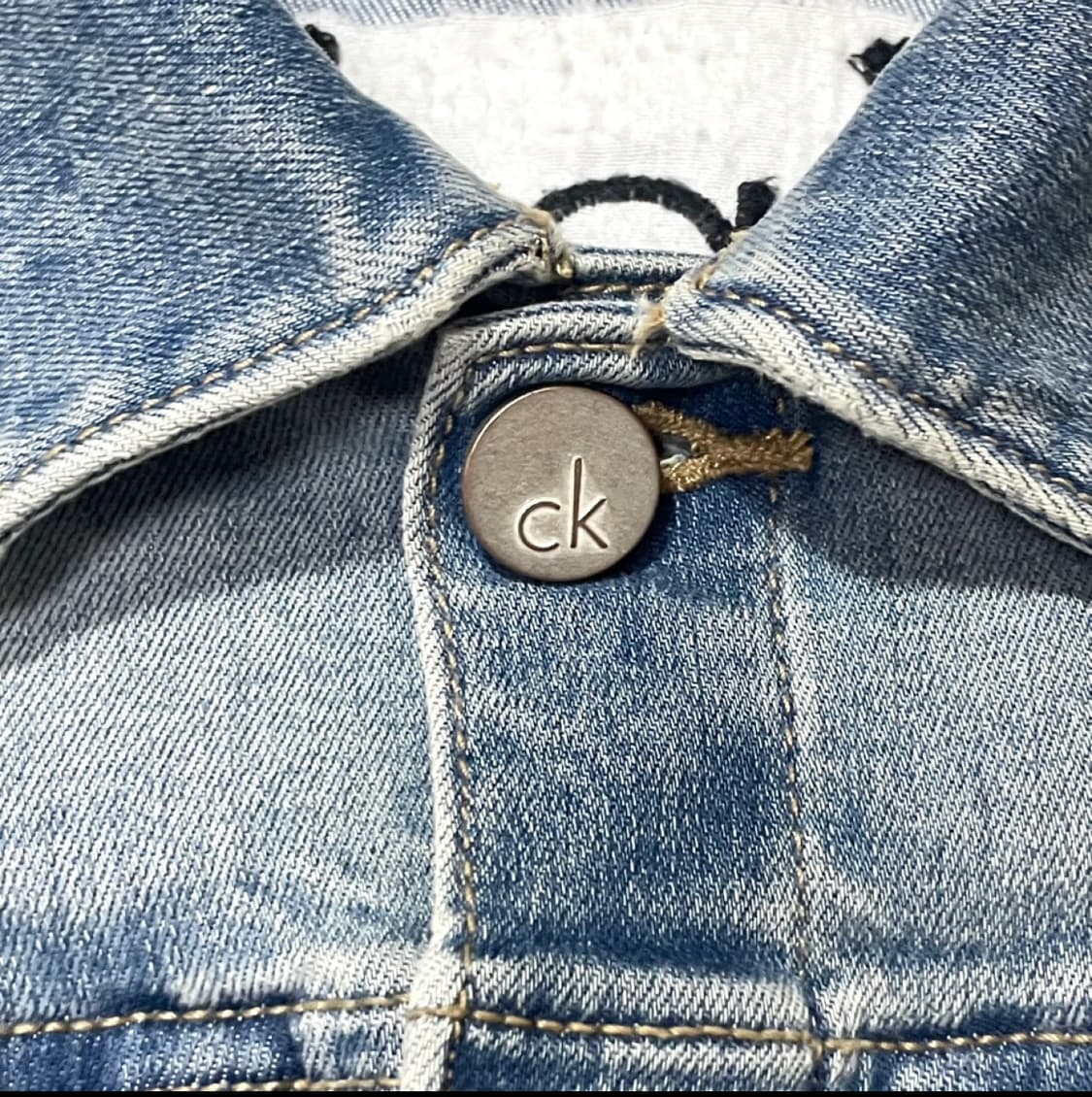 캘빈클라인 CK 연청 청자켓 데님자켓 여성S 상품이미지3