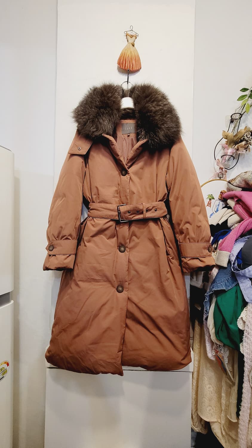 아이젤 트렌치 구스롱패딩 상품이미지1