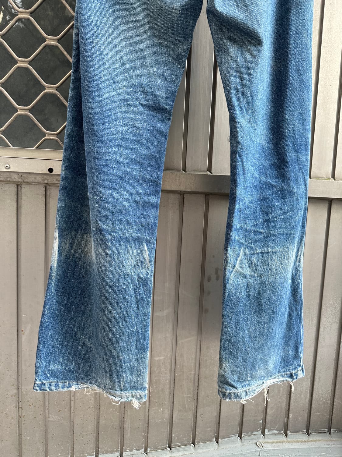 NONE vintage yellow washing denim pants 상품이미지7