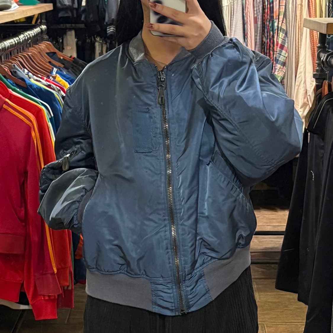 [HI] VTG MA-1 플라이트 워크자켓 그레이시 네이비 상품이미지1