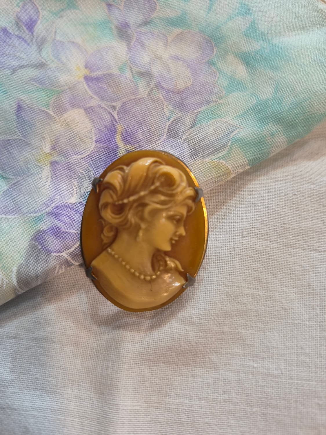 빈티지 리얼쉘 카메오브로치 상품이미지2