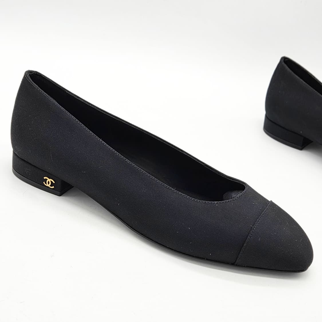  샤넬 유니폼 발레리나 플랫 슈즈 블랙 (37 1/2, 38)  상품이미지6