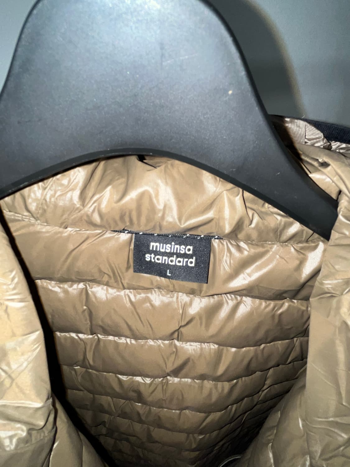 (새상품)무신사 스탠다드 시티 레저 시어 립스탑 후디드 라이트 다운 재킷 상품이미지6