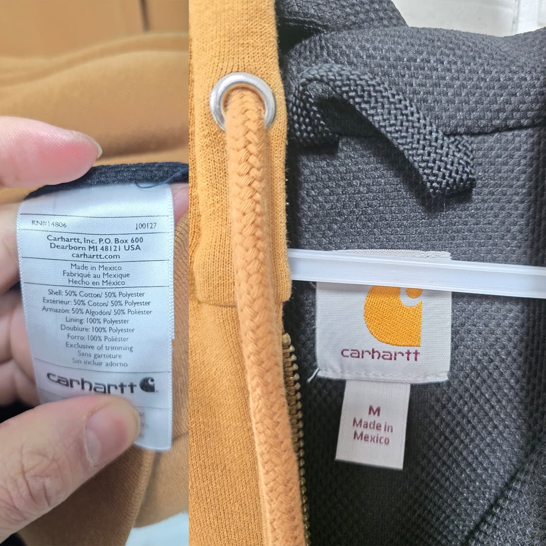 택포_ 칼하트 써멀 후드집업 L 상품이미지2