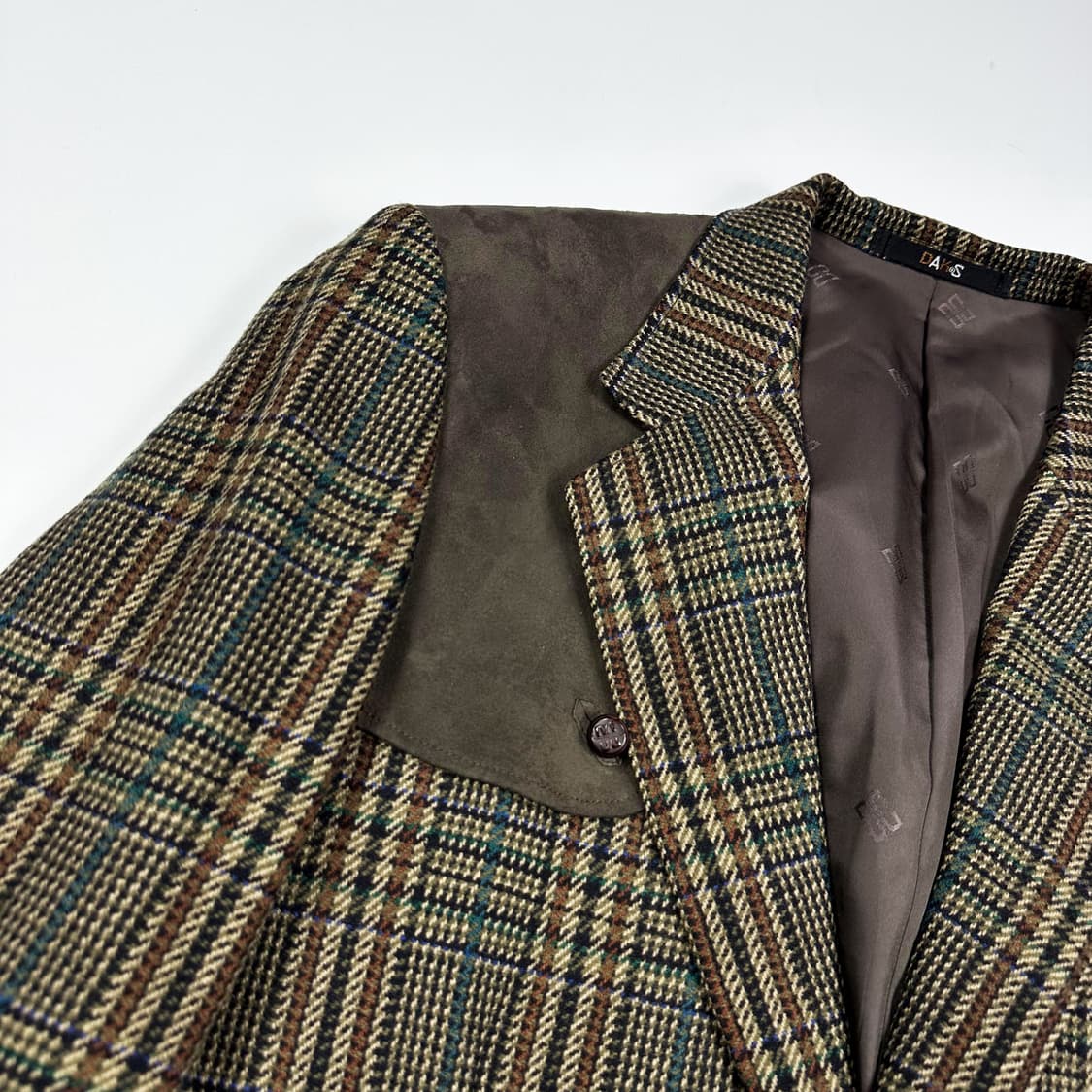 DAKS 닥스 재팬 클래식 엘보우 패치 울 블레이져 L 상품이미지4