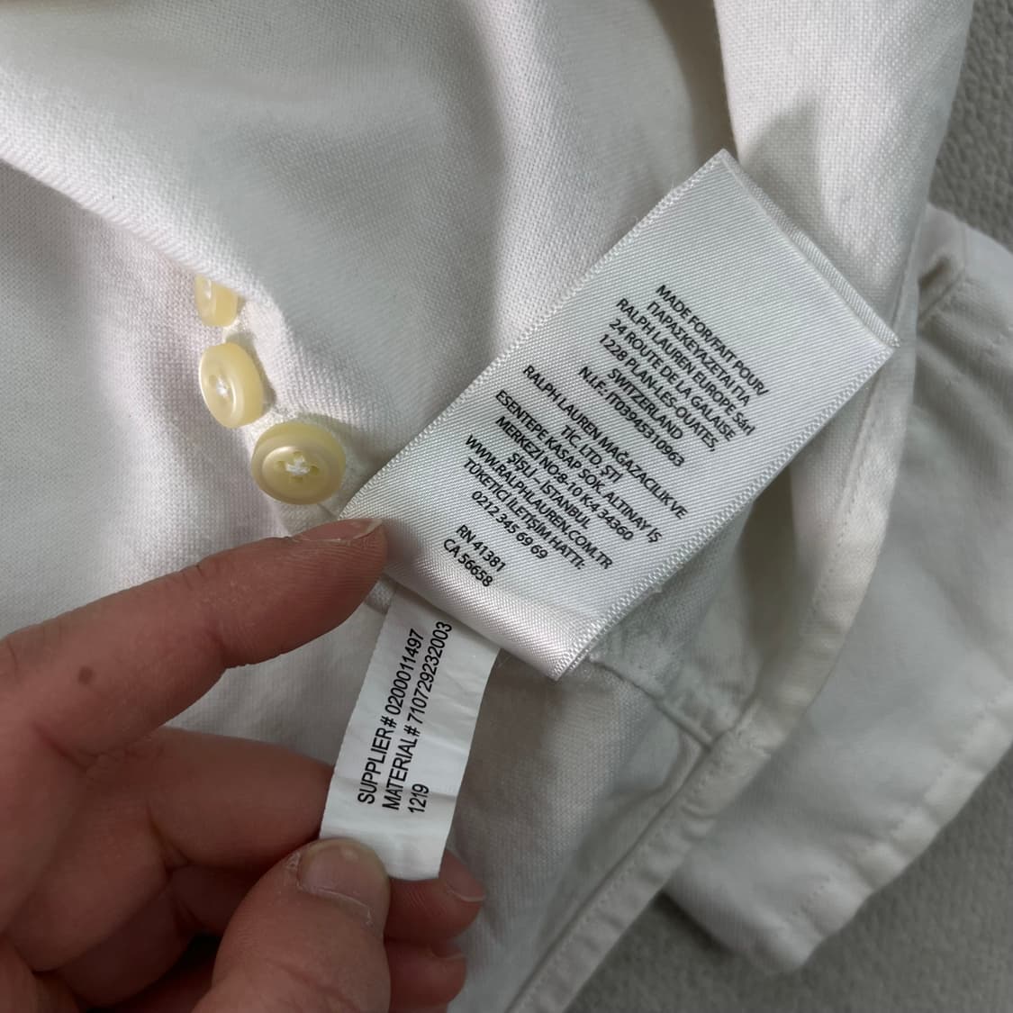 105 폴로랄프로렌 화이트 코튼 셔츠 상품이미지7