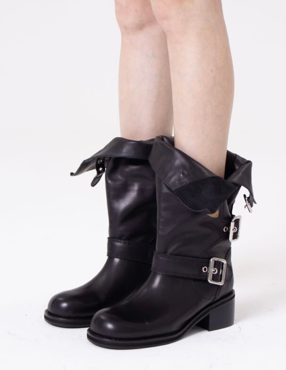 꼼시아 Biker Boots - BLACK 상품이미지2