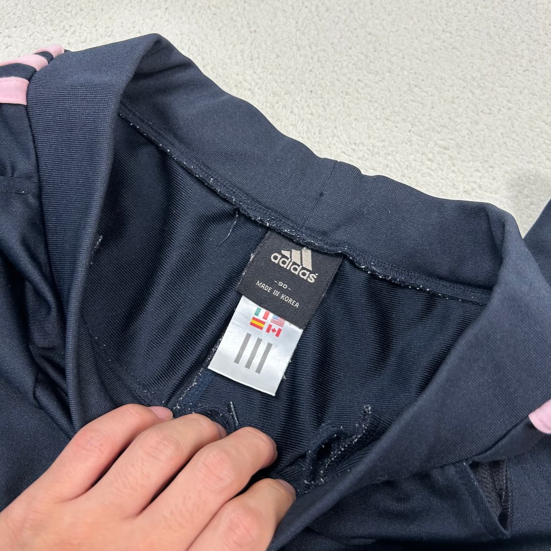 Adidas Navy Pink Track Pants  상품이미지6
