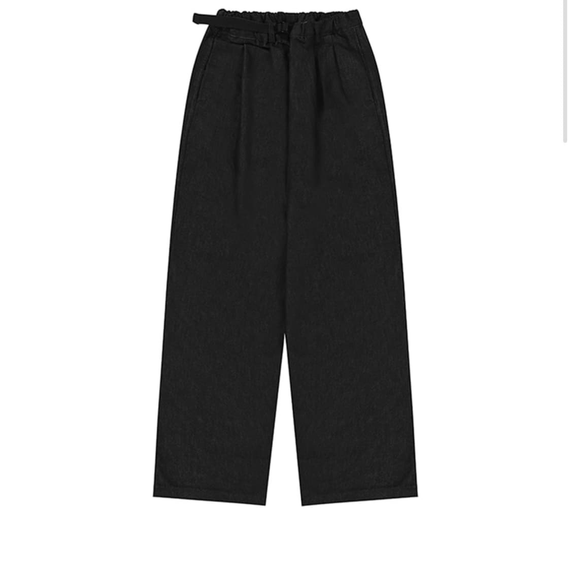 Kappy Two tuck wide denim pants black 상품이미지1