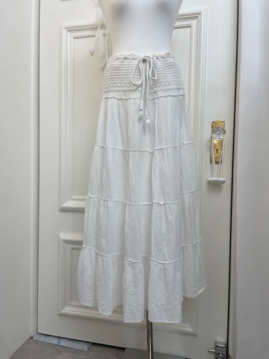 navy&gray ruffle crochet lovely mori set 상품이미지5