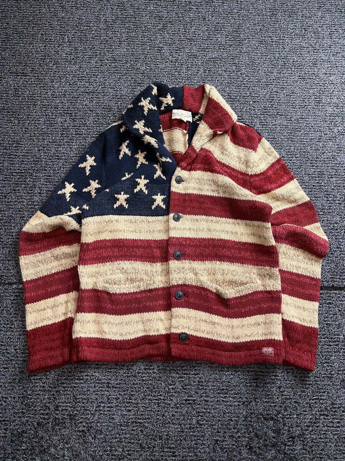 폴로 랄프로렌 데님엔서플라이 성조기 숄카라 니트 가디건 2604 상품이미지2