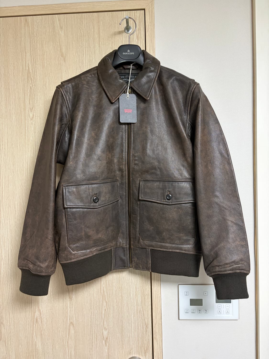 리바이스 클레이튼 레더 에비에이터 자켓 S사이즈 상품이미지4