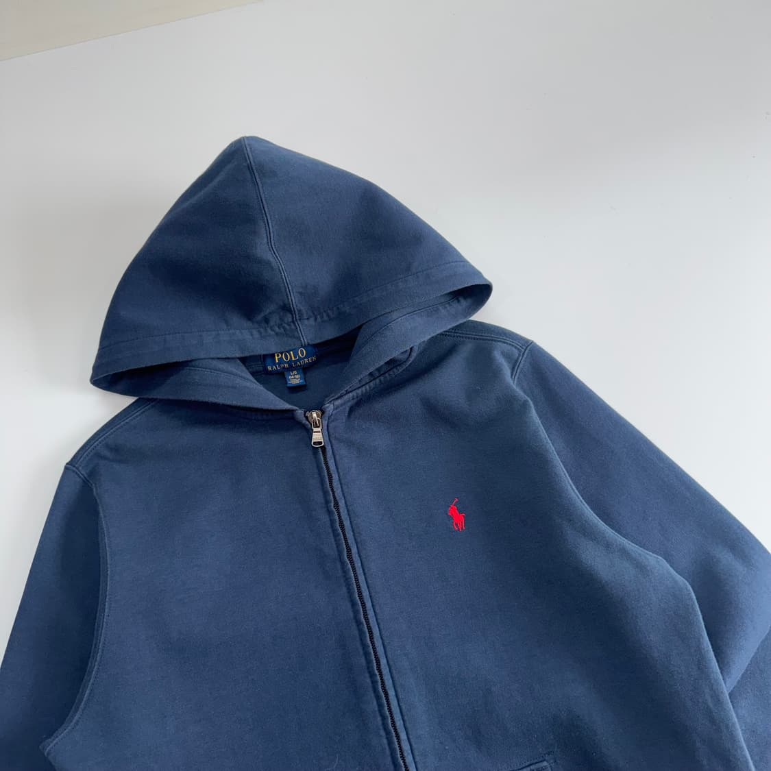 Polo 폴로 레드로고 네이비 후드집업 상품이미지4